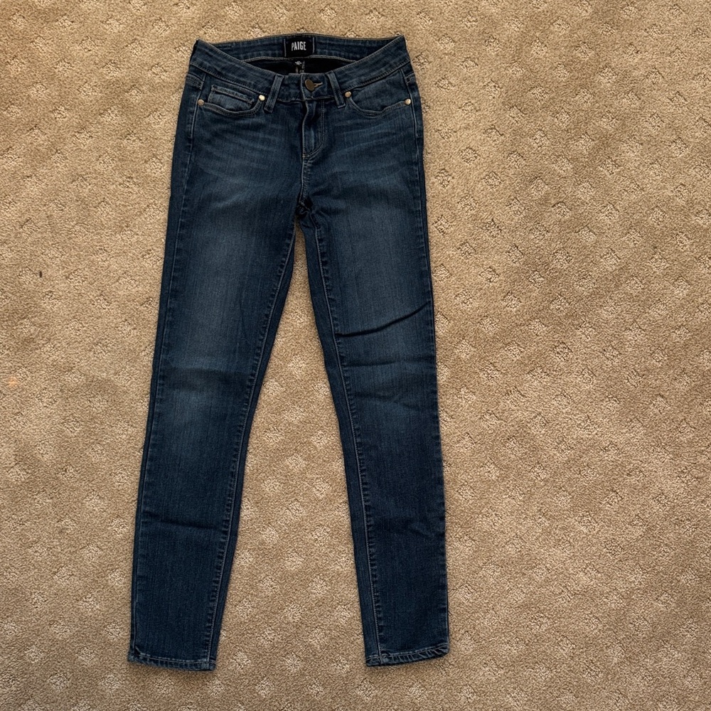 PAIGE Dark Indigo Verdugo ankle Women's Skinny Jeans